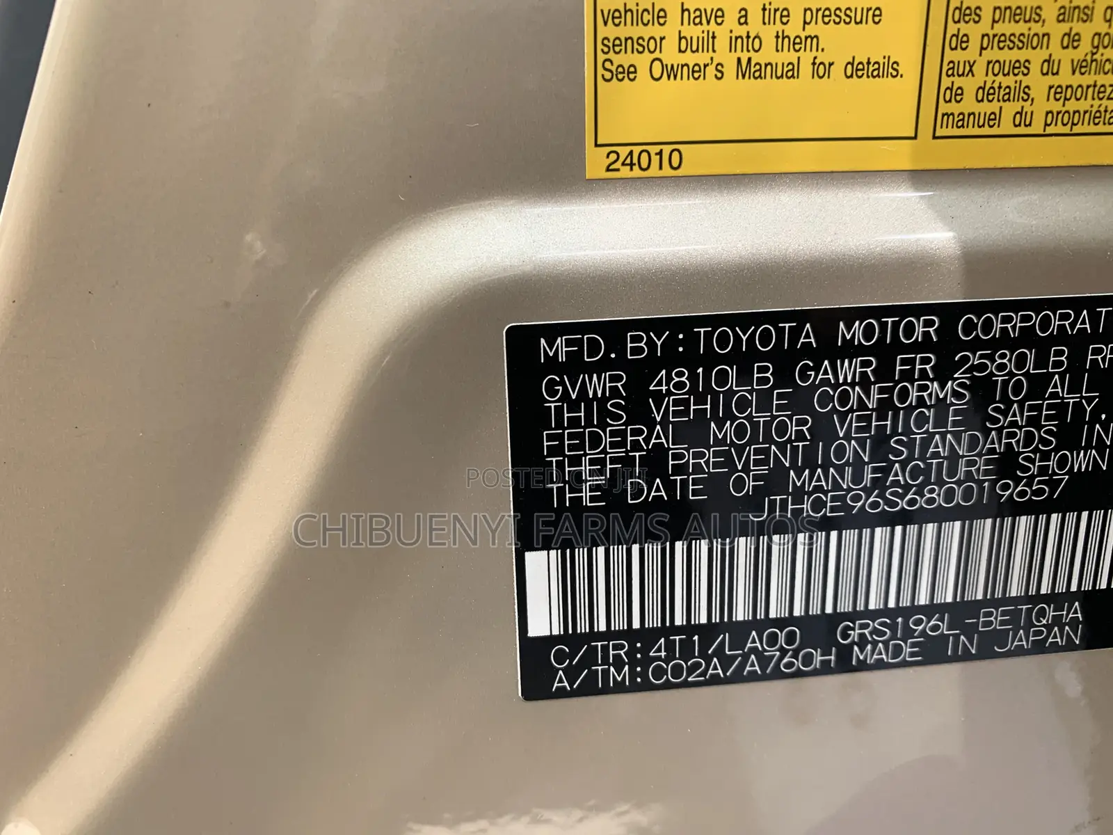 Lexus GS 350 2009 Gold