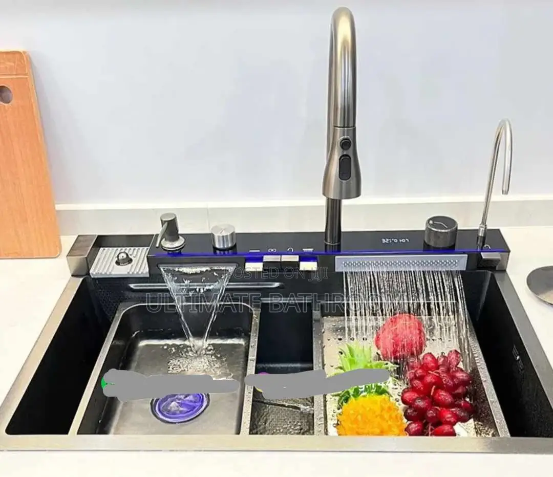 304 Material 5button Kitchen Sink Bowl With Complete Accessories