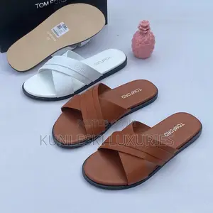 Original Tomford Men Leather Slippers Collections