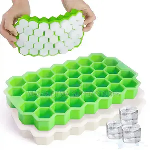 Ice Cube Tray Silicone Mold 37 Grid Honeycomb Shape Ice Cube