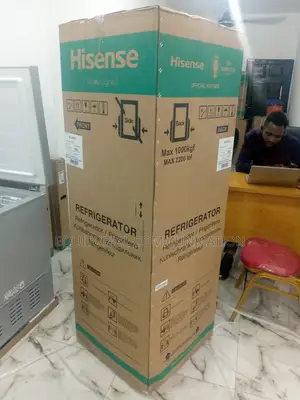 Refrigerator Hisense Double Door Silver