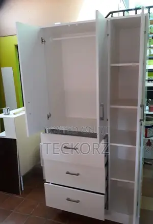 2 Door Wardrobe With Bag Shoe Rack Drawer