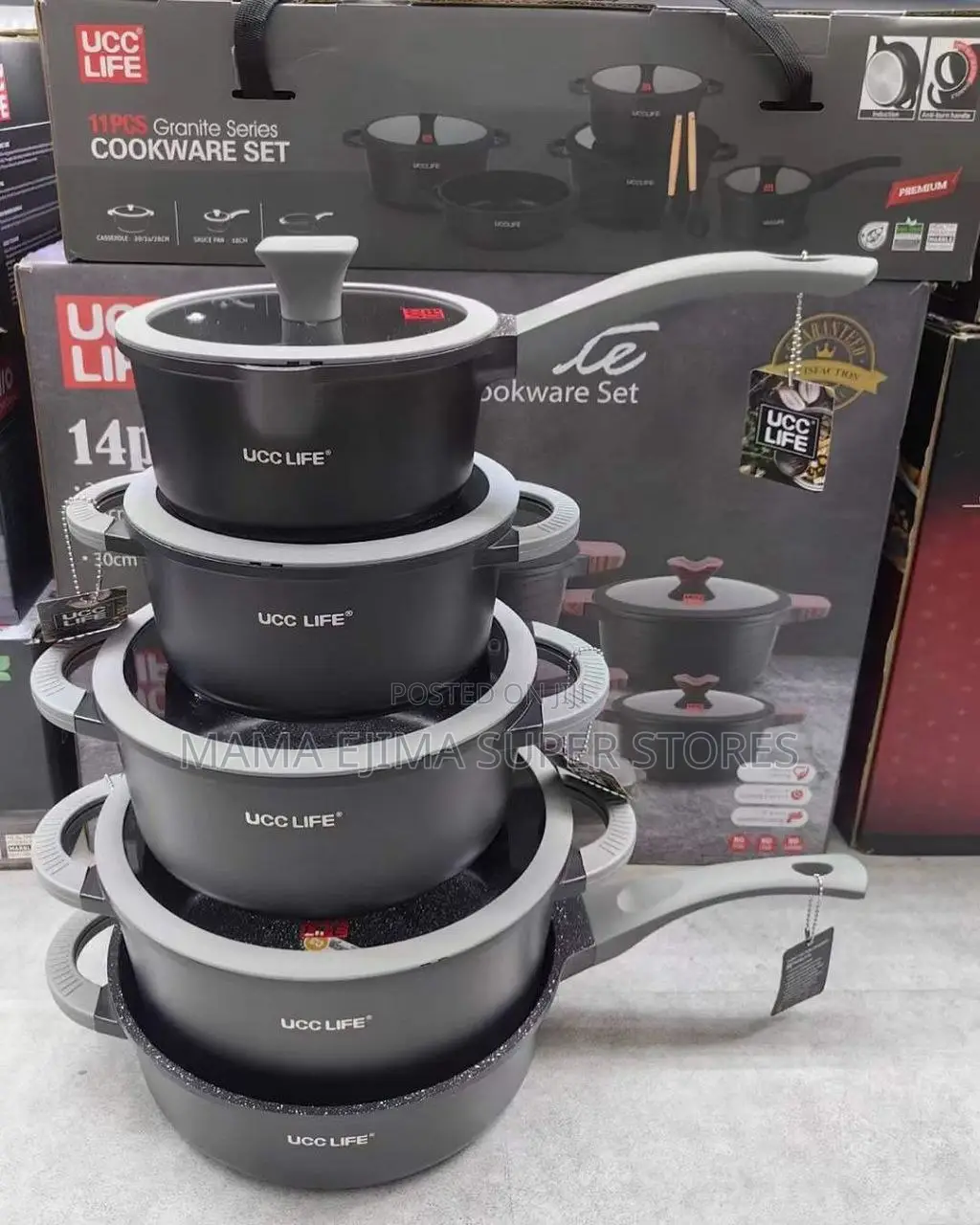 Ucce Life Cookware Sets With Frying Pan