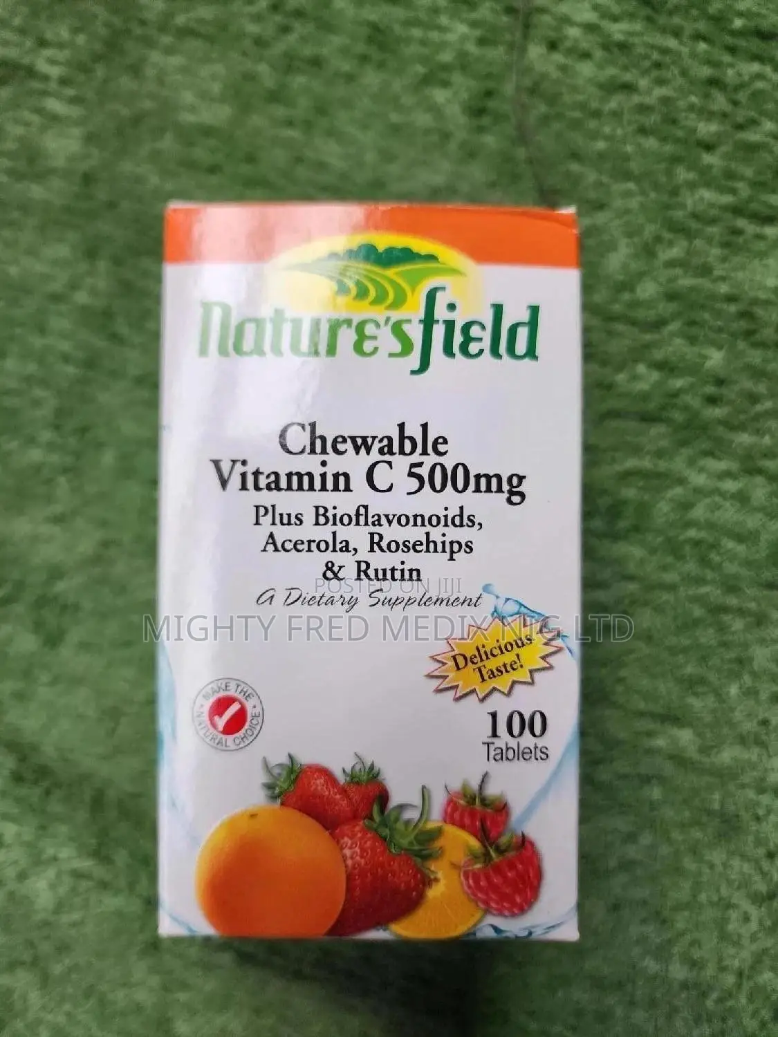 Nature Filed Chewable Vitamin C 100 Tablets