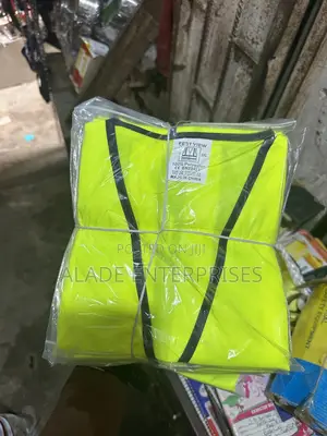 Plain Lemon Green Polyester Safety Jacket