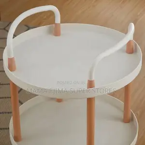 3 Tiers Storage Utility Rack Kitchen Foldable Rolling Trolle