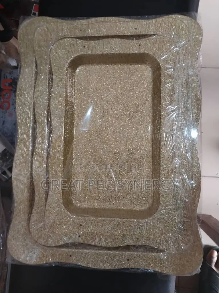 3 in 1 Gold Colour Tray