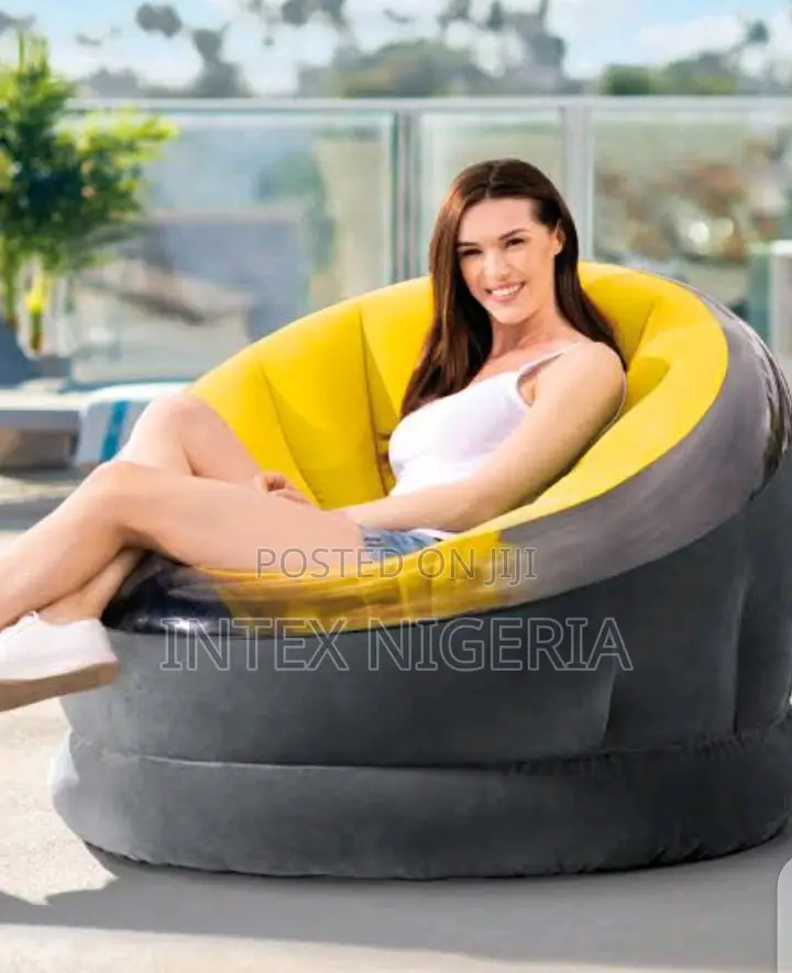 Yellow Inflatable Chair Intex Inflatable Empire Chair Inflatable Lounger - Yellow for sale ...