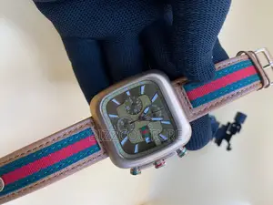 Original Gucci Chronograph Brown Leather Watch Is Available