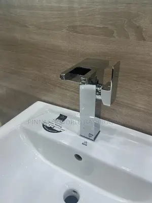 Long Light Display Stainless Basin Mixer Tap