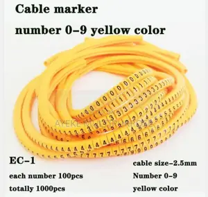 0-9 Cable Number