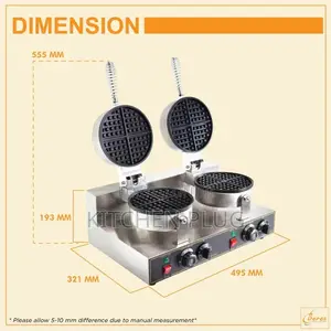 Commercial Double Waffle Maker