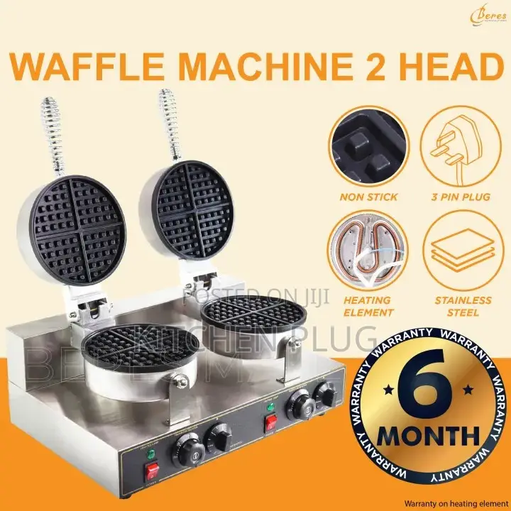Commercial Double Waffle Maker