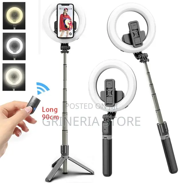 Remote Ring Light With Extendable Stand