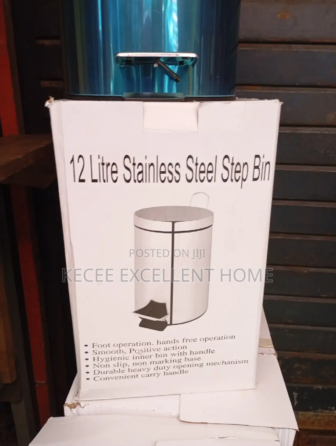 12 Liters Stainless Pedal Bin