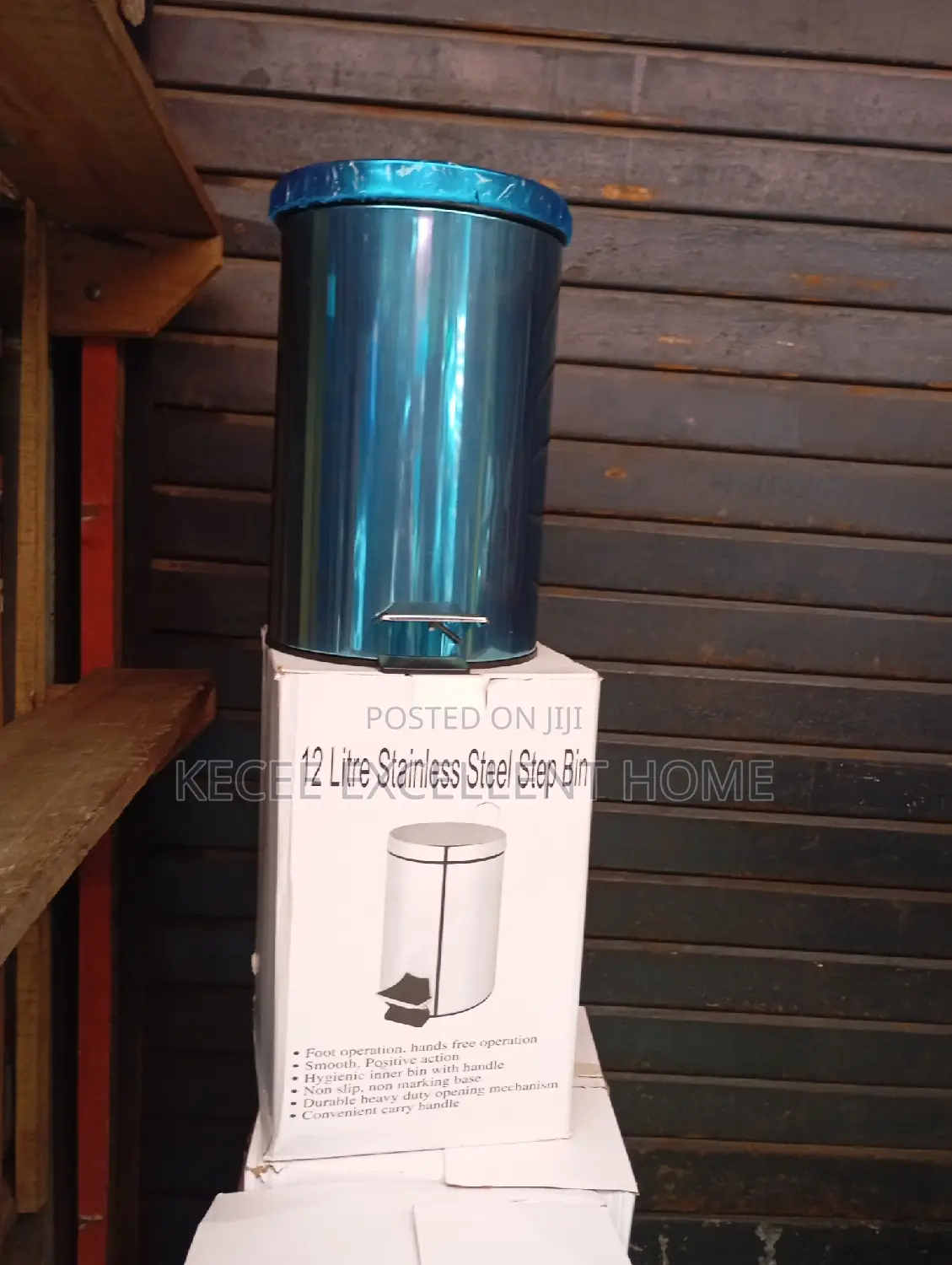 12 Liters Stainless Pedal Bin