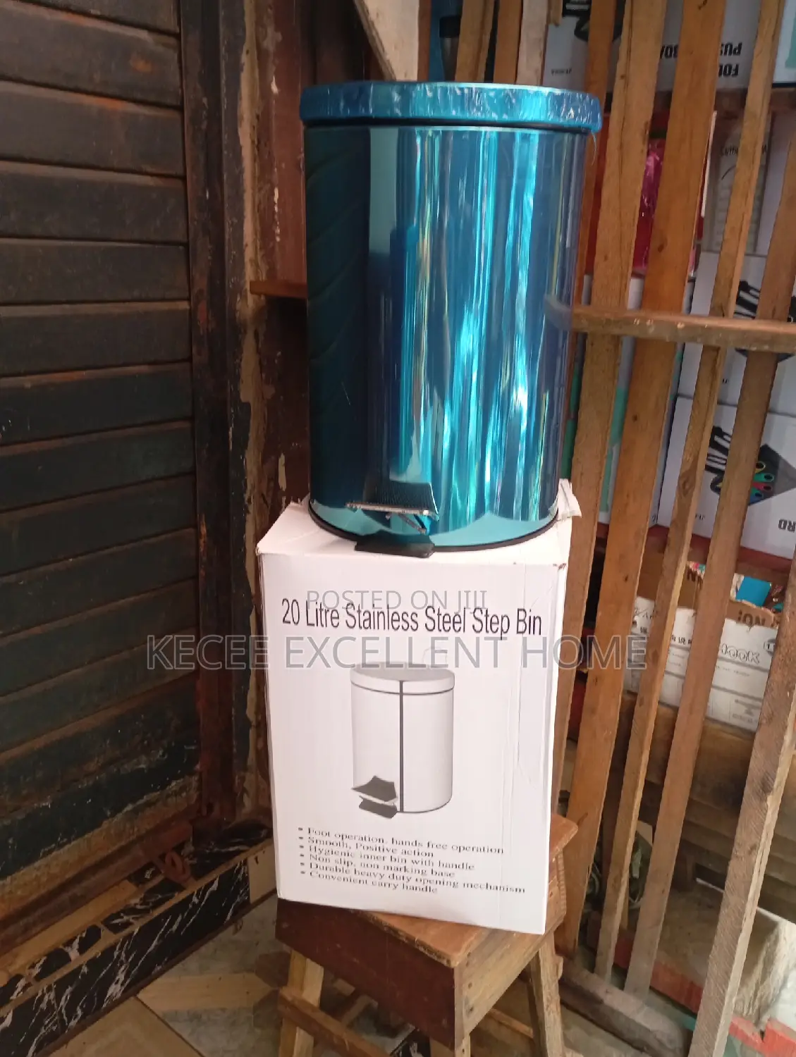 20 Liters Stainless Pedal Bin