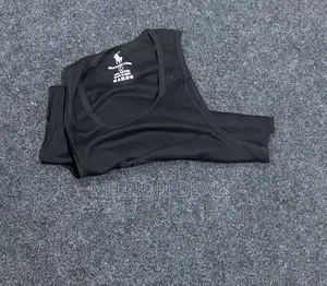Stretch Fits Tank Muscle Gym Black Underwear