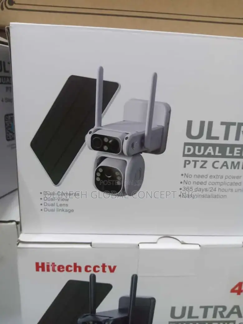 HITECH CCTV Camera With Sim Powered by Solar Panel