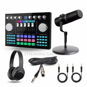  Soundcard X Nv7 Microphone Complete 2 Man Podcast Set