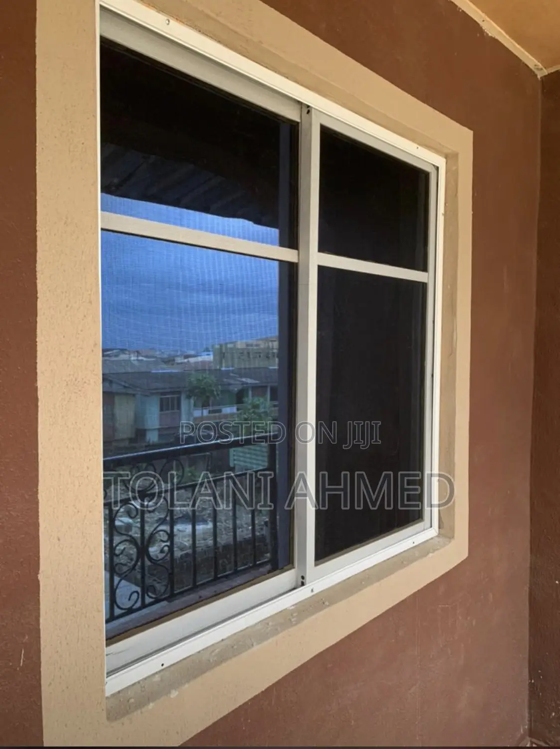 Sliding Window With Burglary and Insect Screen Net