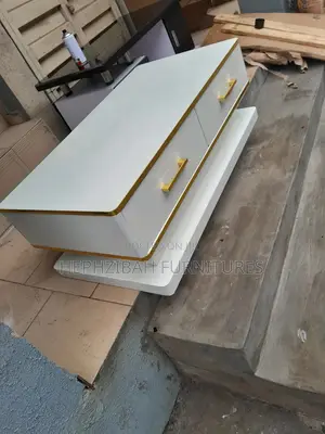 Modern High Gloss Center Table With Drawers