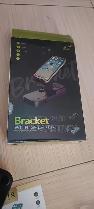 Portable Tablet, Phone Holder With Bluetooth Speaker