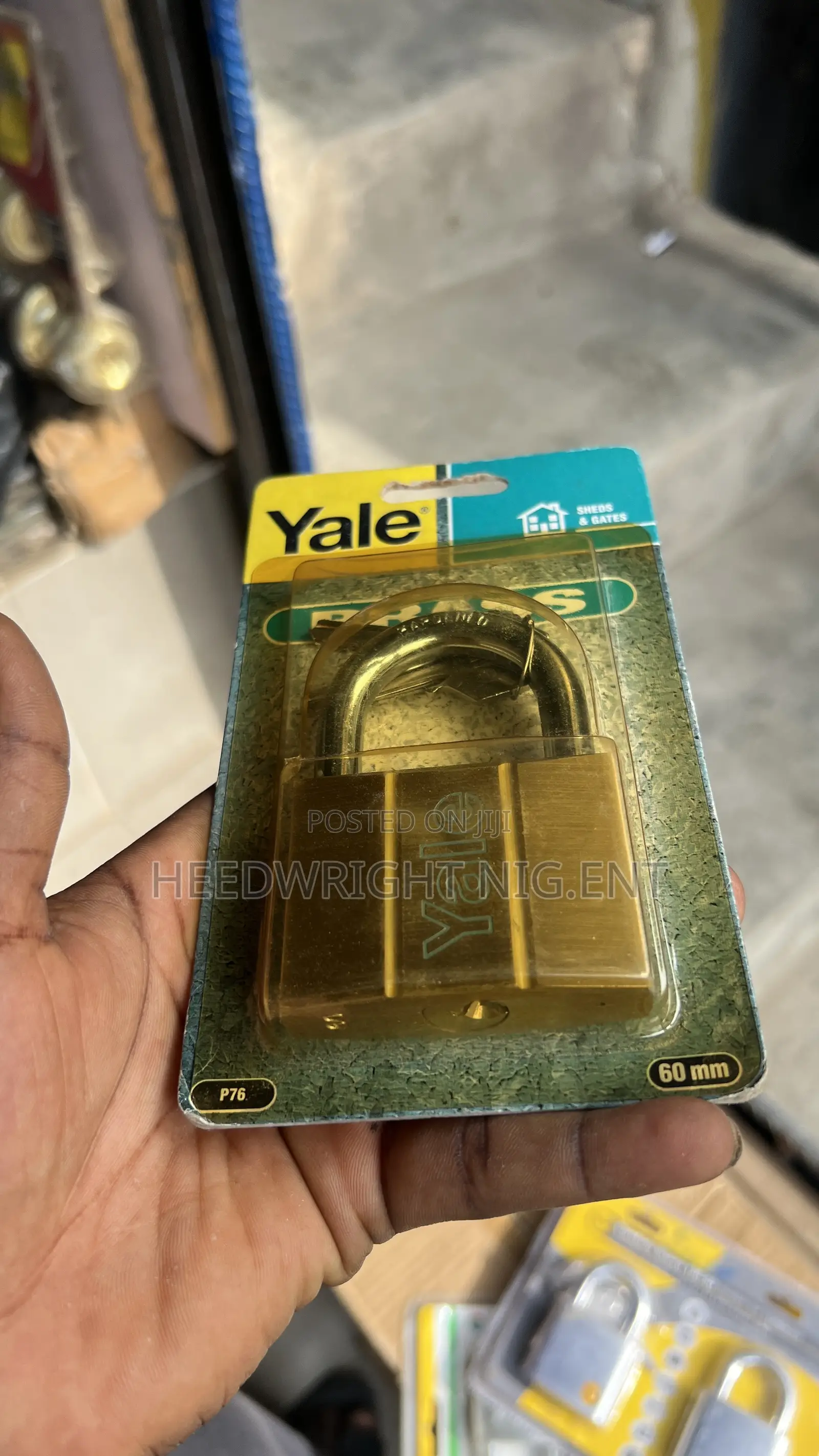 Yale Solid Brass 60mm Padlock