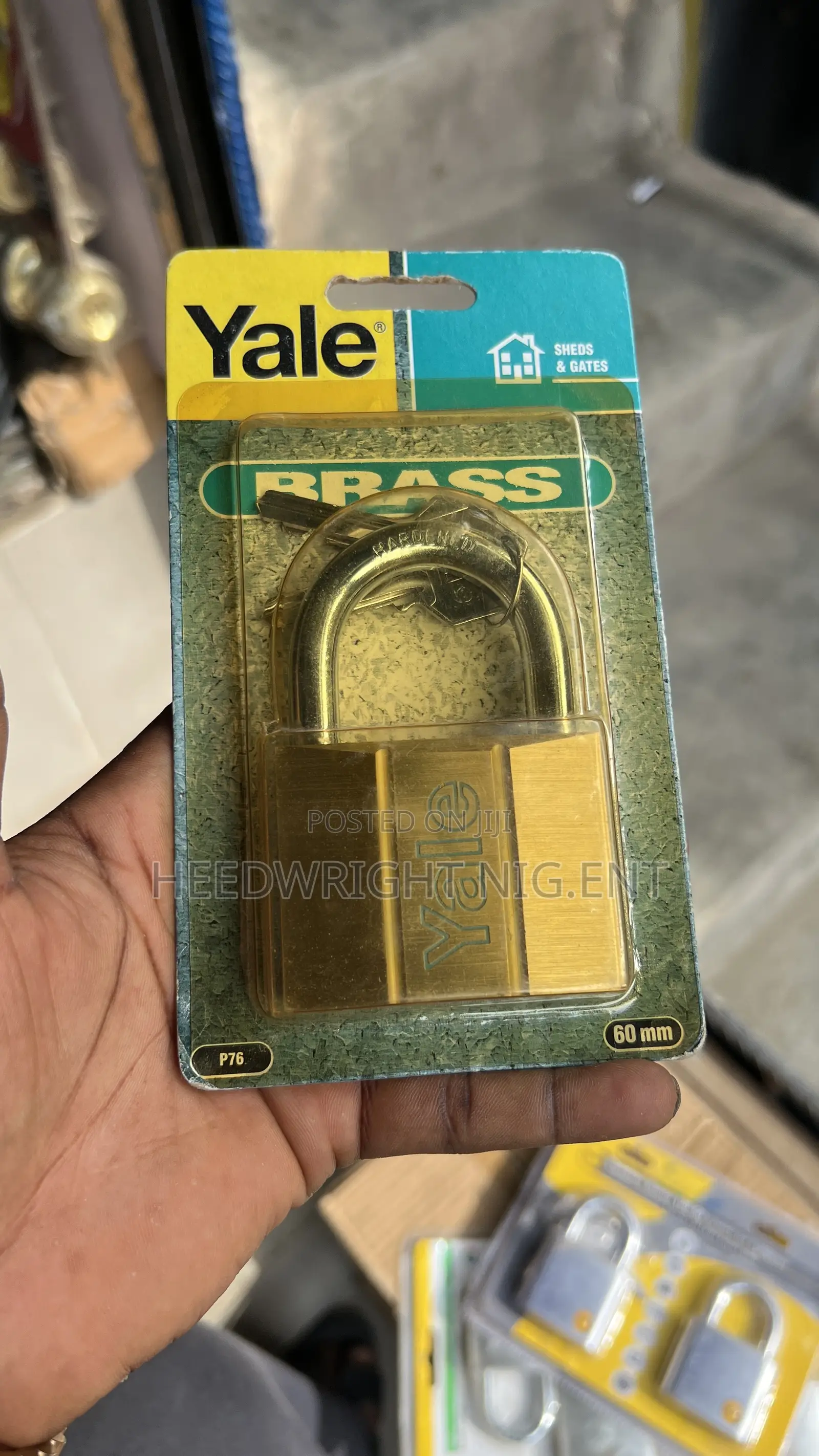 Yale Solid Brass 60mm Padlock