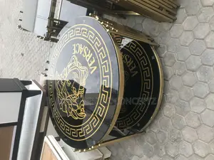 Versace Gold Center Table With 2 Side Tables