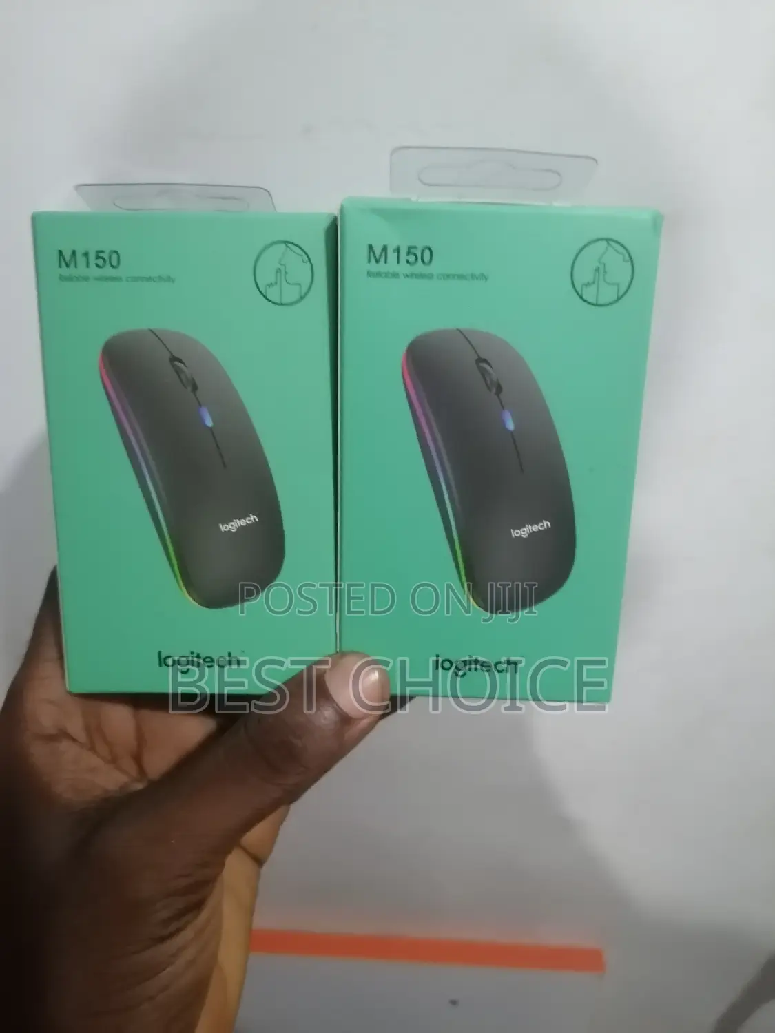 Logitech M150 Silent Wireless Rechargeable MOUSE LED Light
