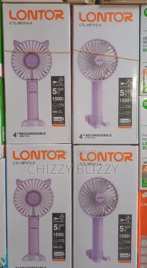 Lontor Rechargeable Hand Fan 4inch