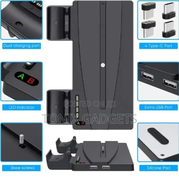 Multifunction Vertical Charging Stand for Playstation 5