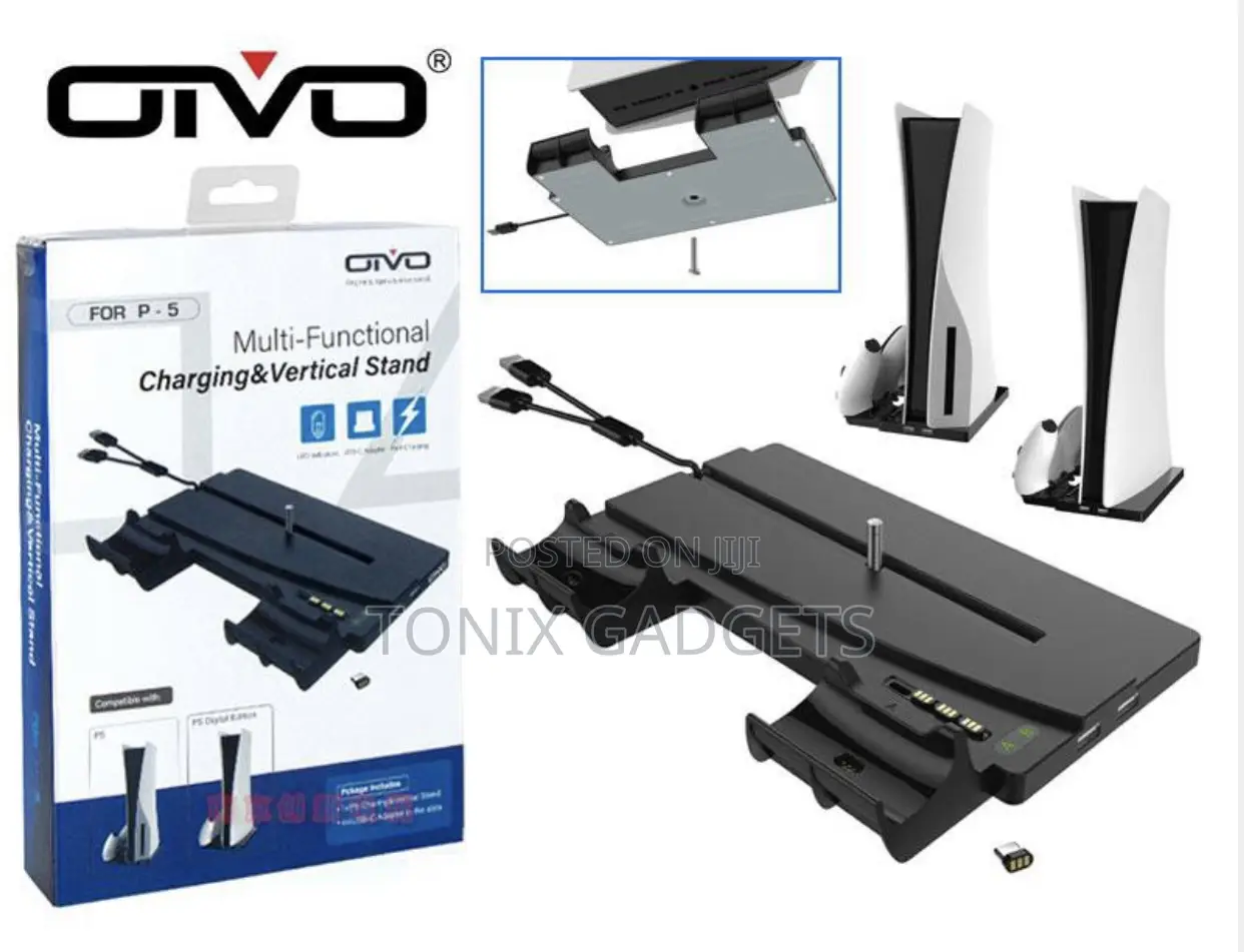 Multifunction Vertical Charging Stand for Playstation 5