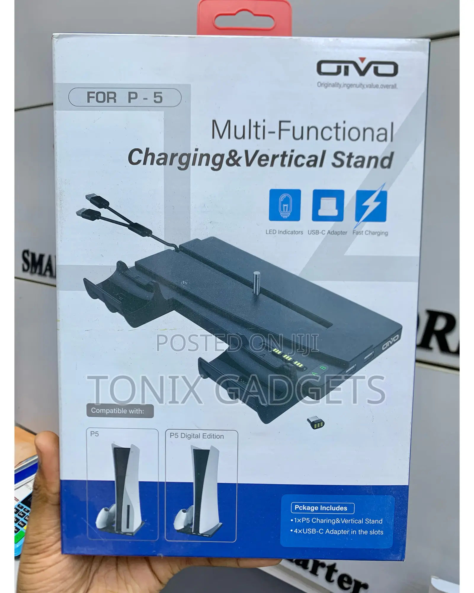 Multifunction Vertical Charging Stand for Playstation 5
