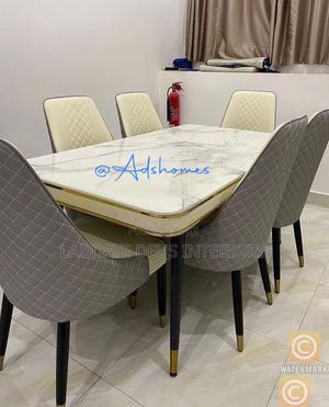 New Imported Classic 6 Seaters Marble Top Dining Table in Gwarinpa ...