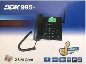 DDK 995+ Dual Sim Table/Landline GSM Phone + Fm Radio