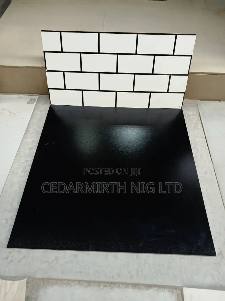 Bathroom Black White Tiles