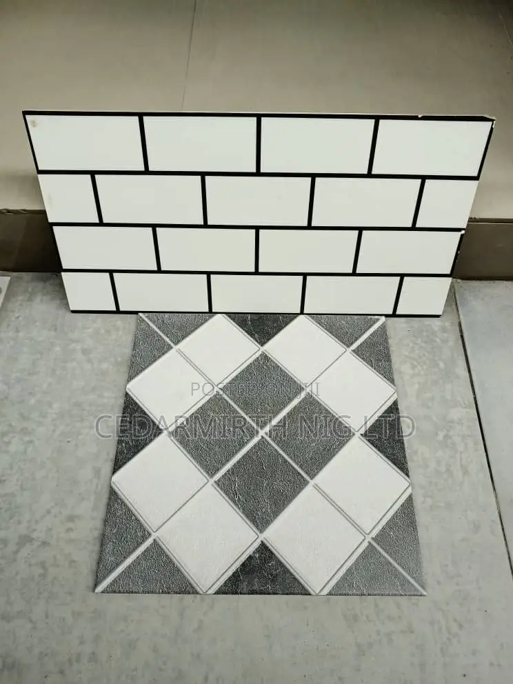 Bathroom Black White Tiles