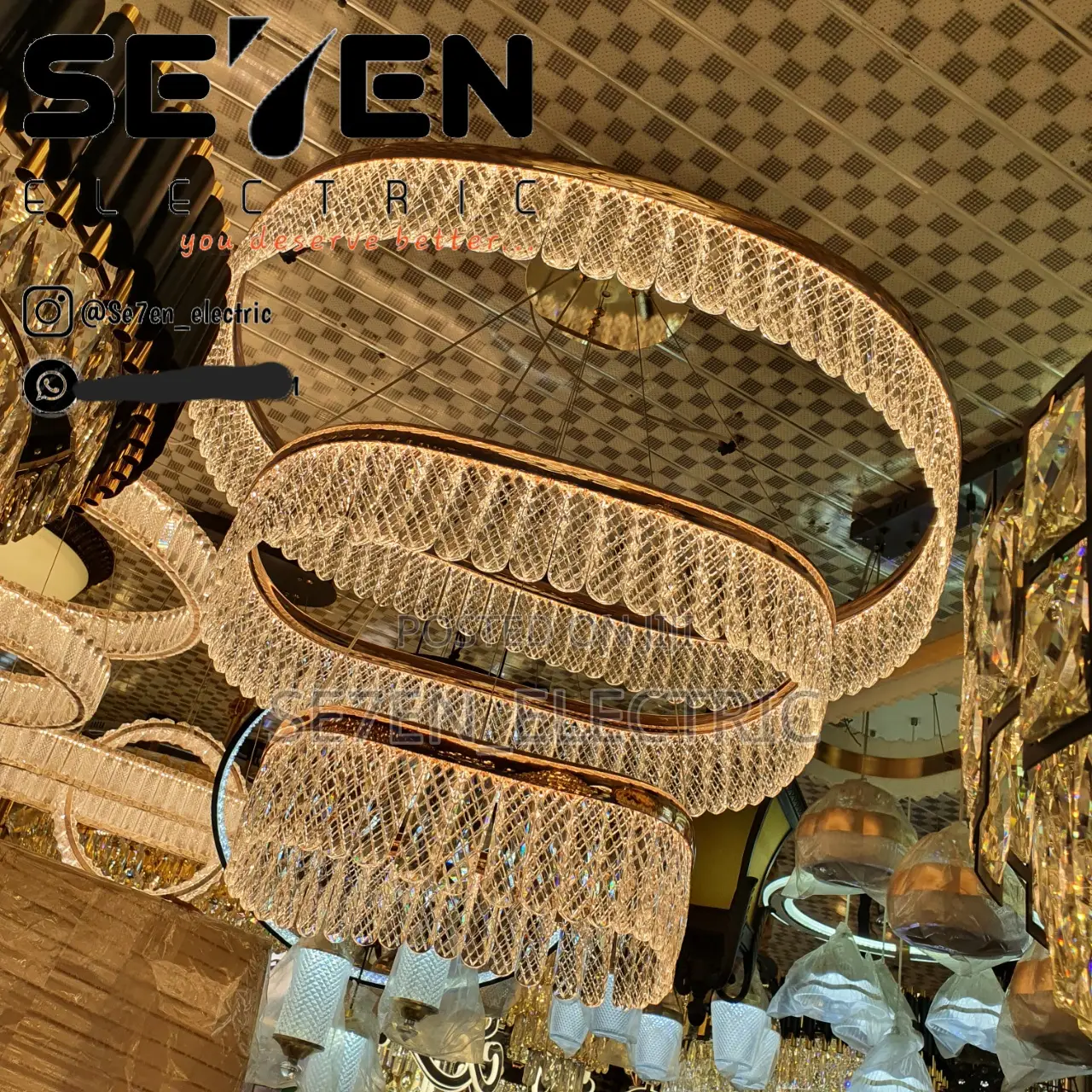 Crystal Chandelier 100% Dubia Quality
