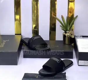 Original Quality Men Leather Slipers