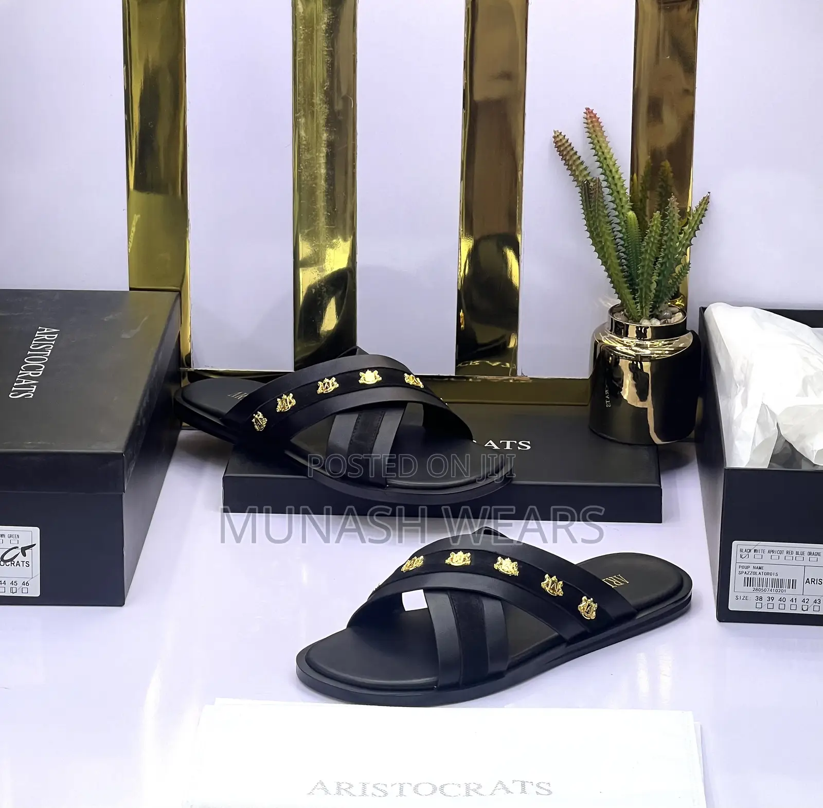Original Quality Men Leather Slipers