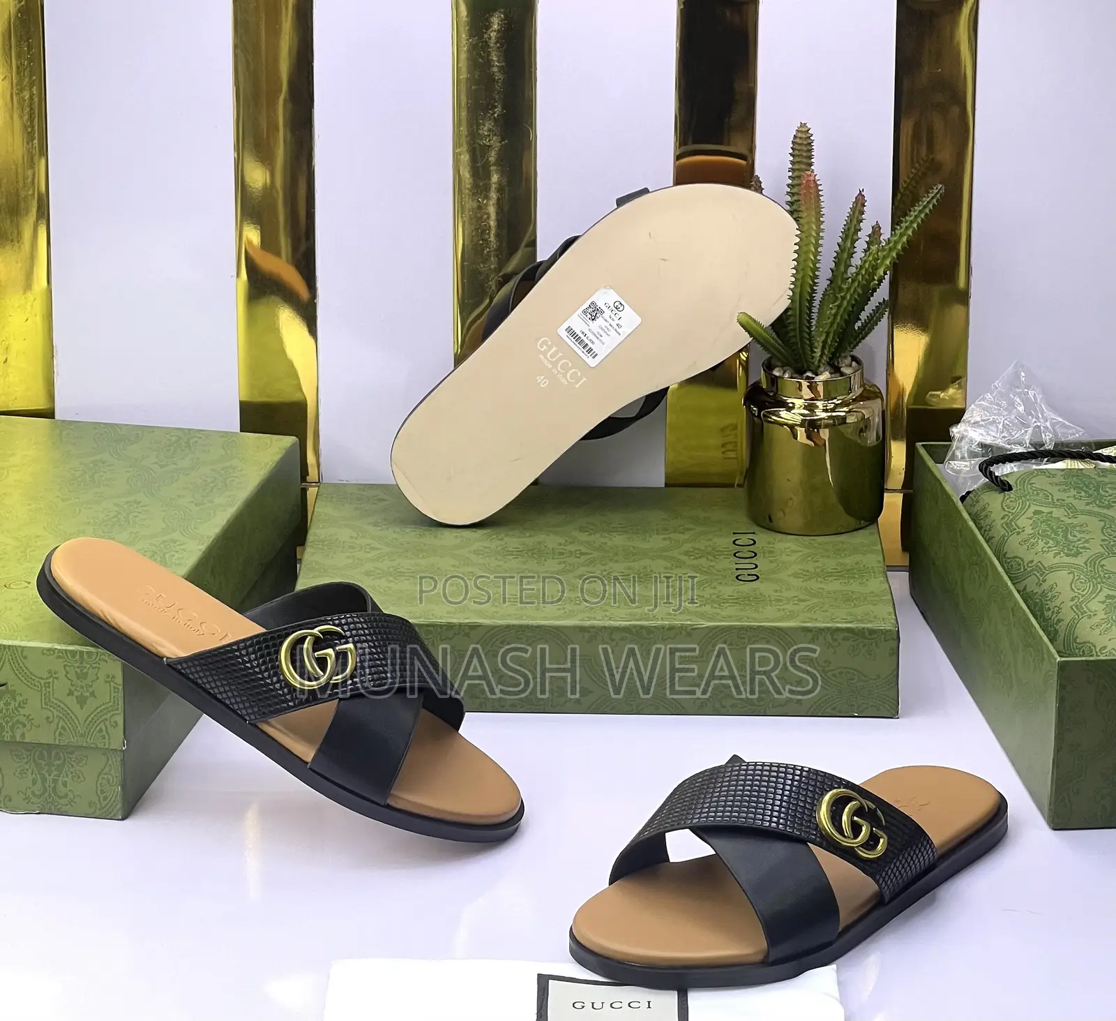 Original Quality Men Leather Slipers