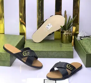 Original Quality Men Leather Slipers