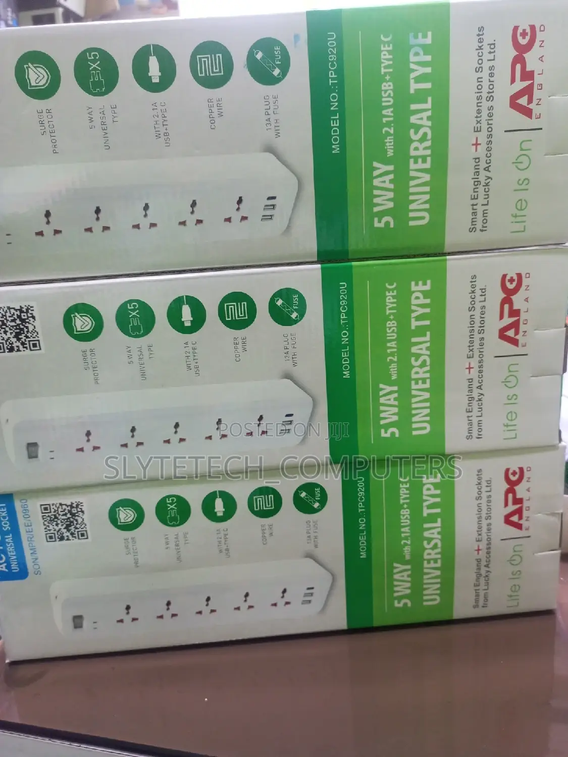 5way APC Surge Protector Extension With 2usb