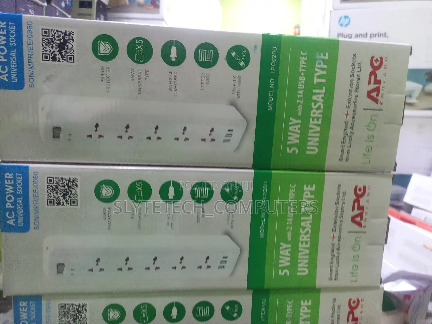5way APC Surge Protector Extension With 2usb