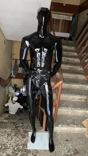 Glossy Black Huge Male Display Mannequin