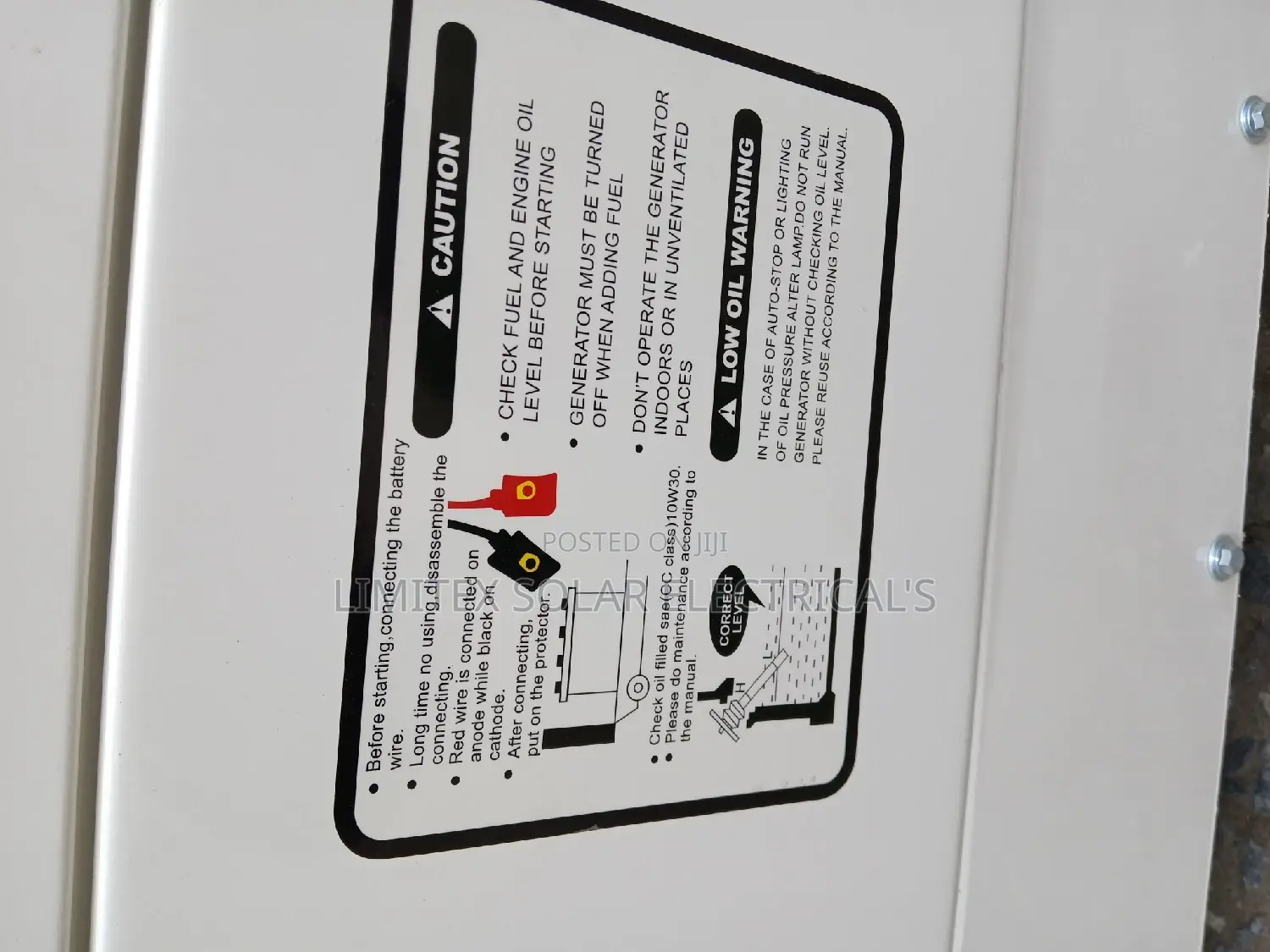 Rectech 8.5kva Sound Proof Generator / Automatic Changeover