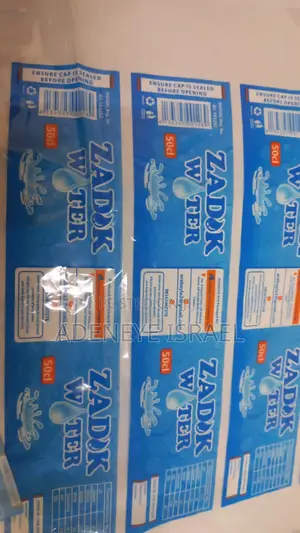 Bottle Water Label Printing