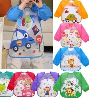 Photo - High Quality Waterproof With Long Sleeve Bibs Burp Cloths